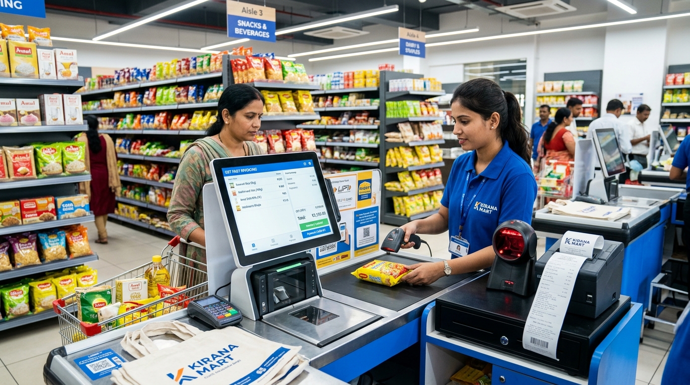 Supermarket & Kirana Store Barcode POS Billing Software